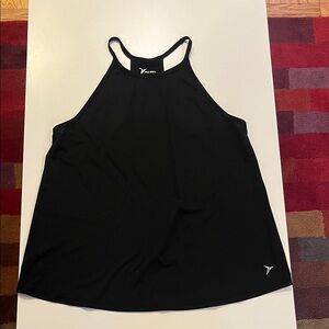 High Neck Old Navy Black Athletic Tank Top